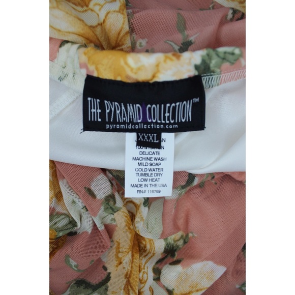 Pyramid Collection Floral Tiered Maxi Skirt XXXL - Picture 7 of 10